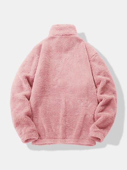 Quarter Zip Teddy Sweatshirt