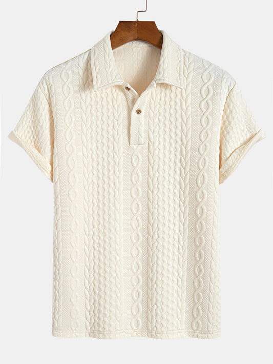 Twist Textured Jacquard Polo