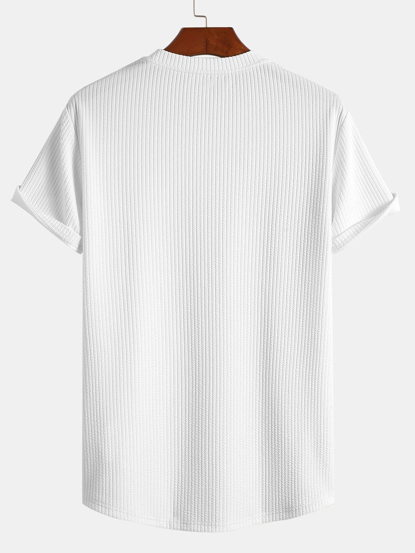 Muscle Fit Ribbed Arc Hem T-Shirt & Shorts
