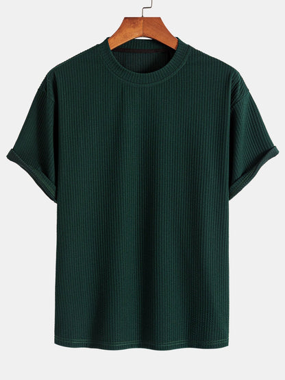 Relax Fit Ribbed T-Shirt