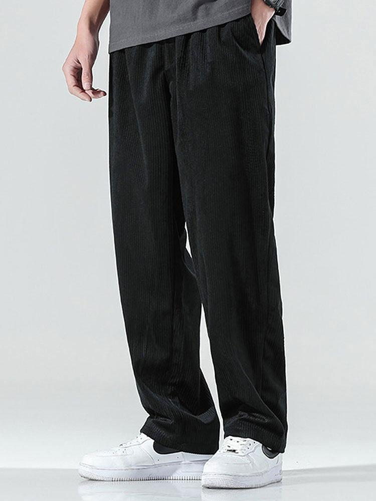 Straight Leg Corduroy Pants