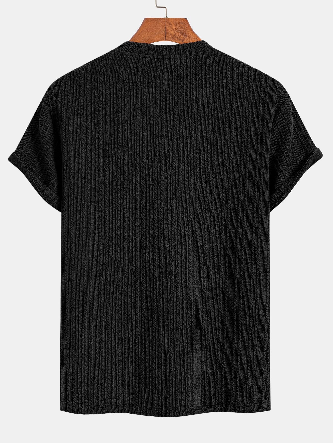Muscle Fit Ribbed T-Shirt
