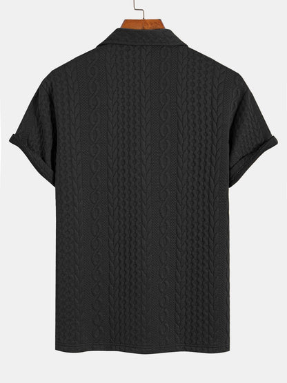 Twist Textured Jacquard Polo
