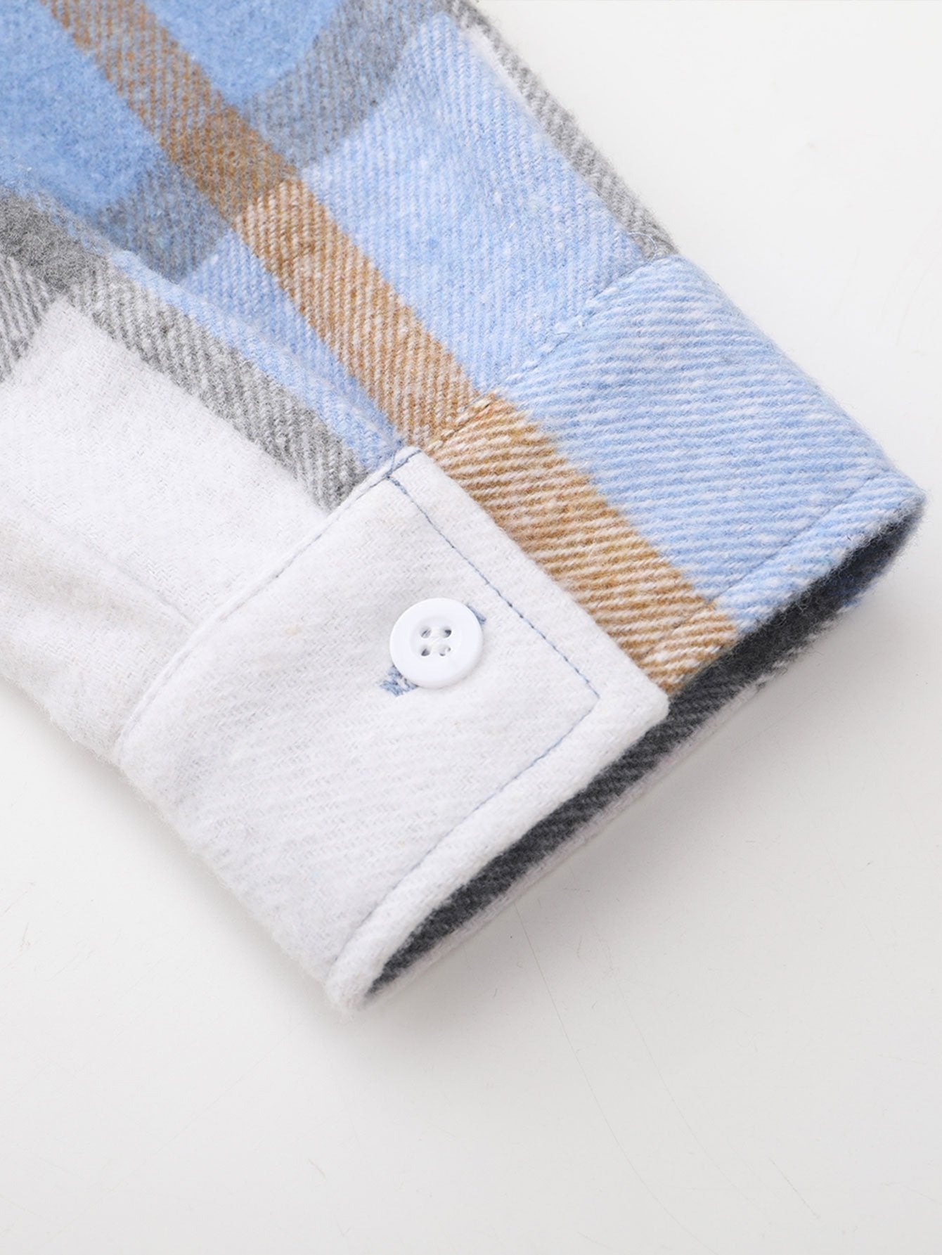 Plaid Corduroy Patchwork Shirt