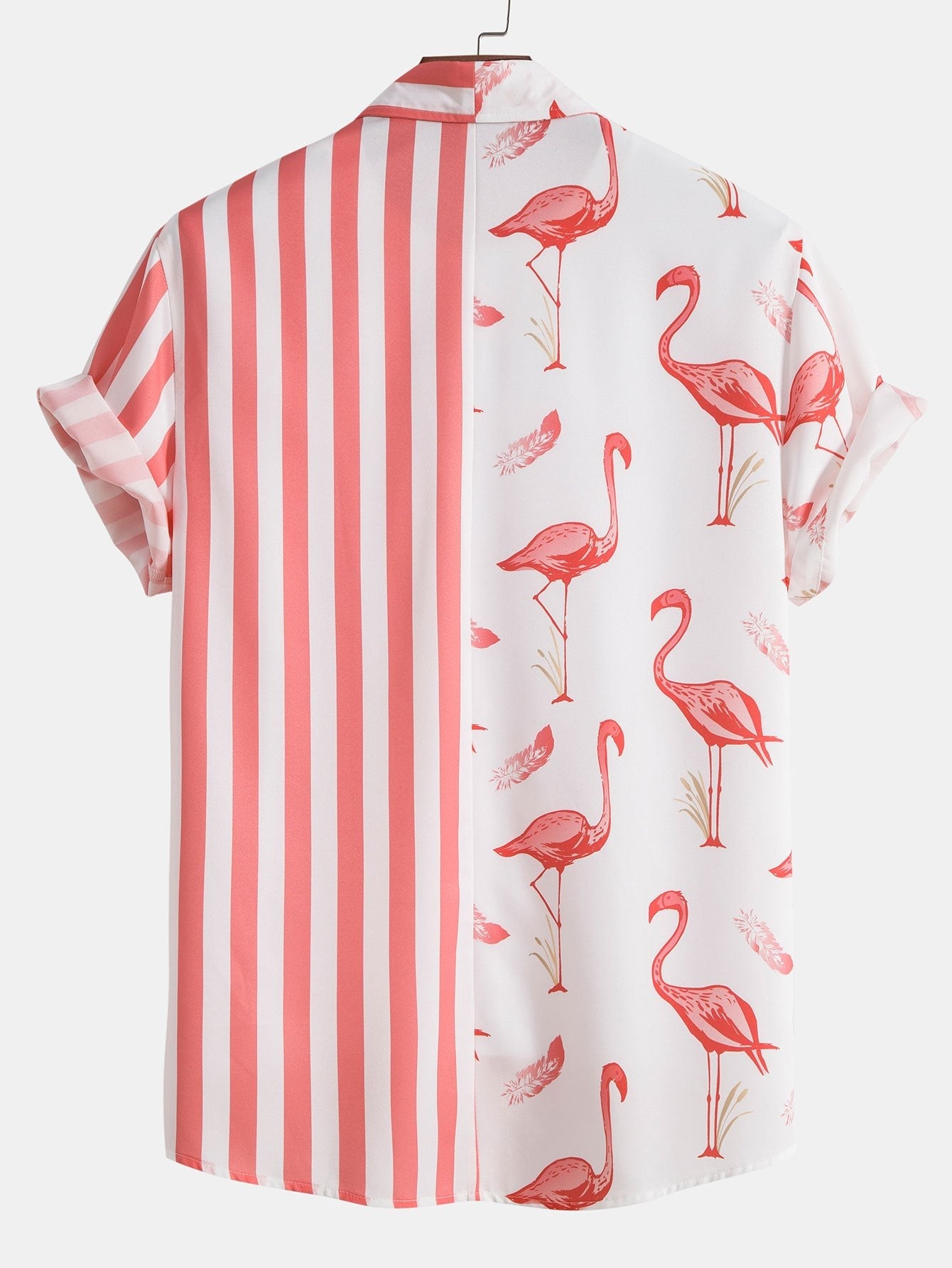 Flamingo Stripe Panel Shirt