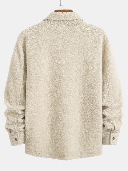 Teddy Fleece Button Up Shirt
