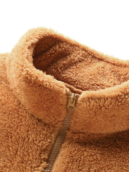 Quarter Zip Teddy Sweatshirt