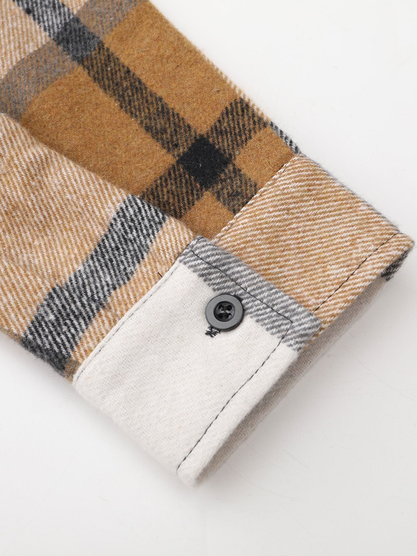 Plaid Corduroy Patchwork Shirt