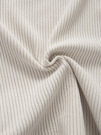 Two Tone Corduroy Button Up Shirt