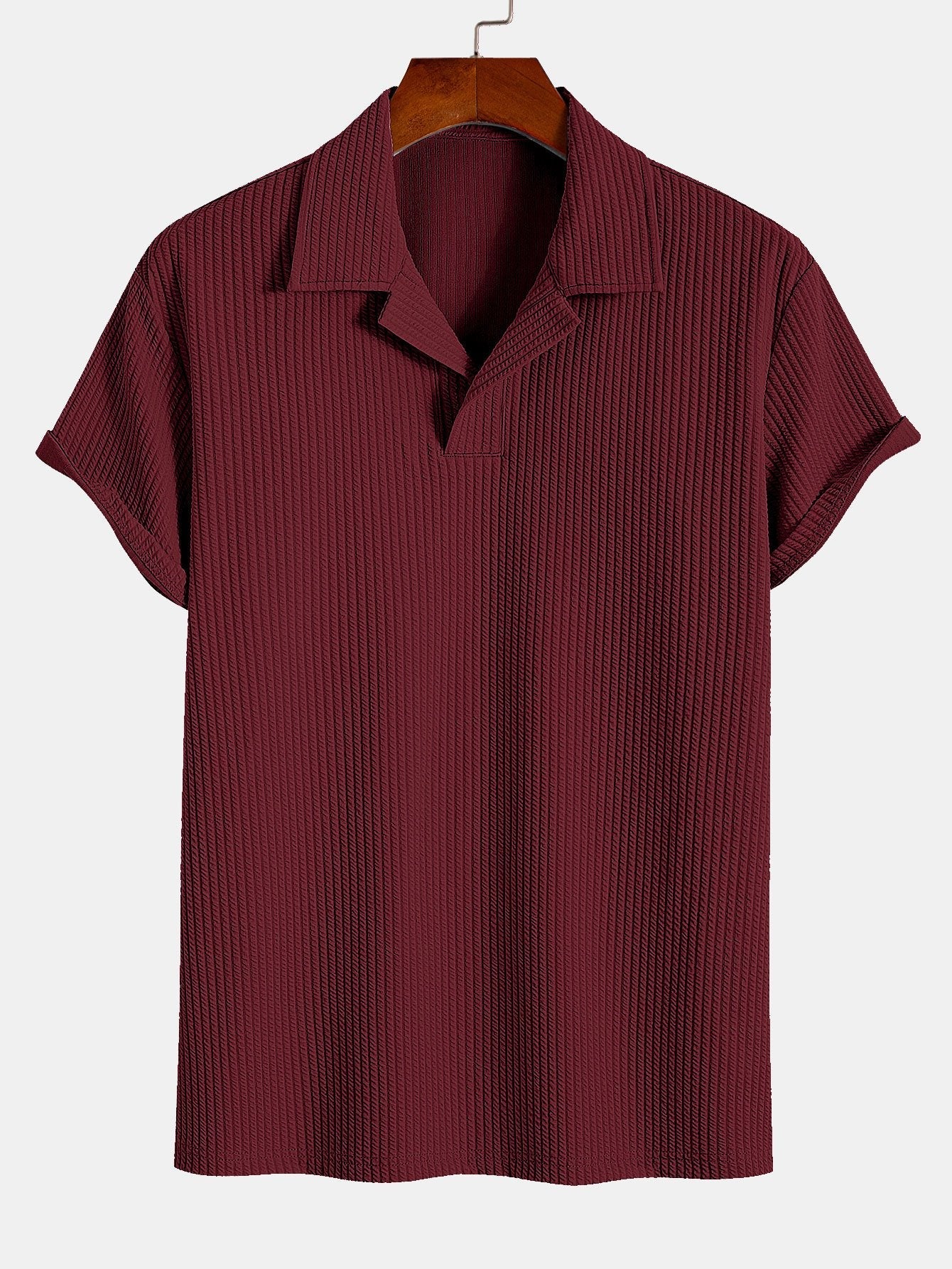 Ribbed Cuban Collar Polo