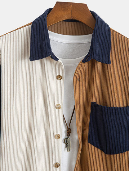 Corduroy Patchwork Shirt