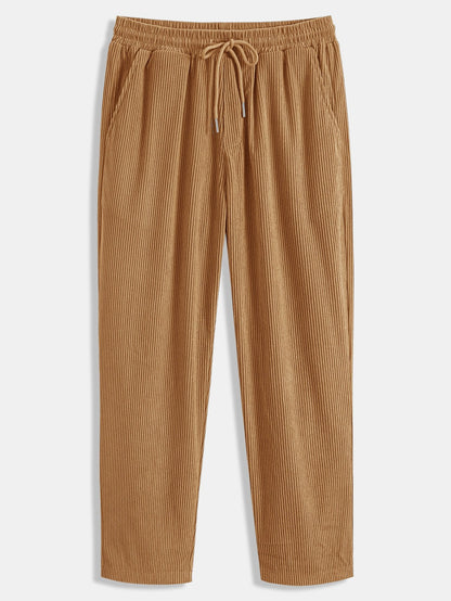 Straight Leg Corduroy Pants