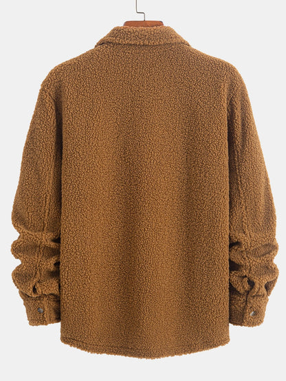 Teddy Fleece Button Up Shirt