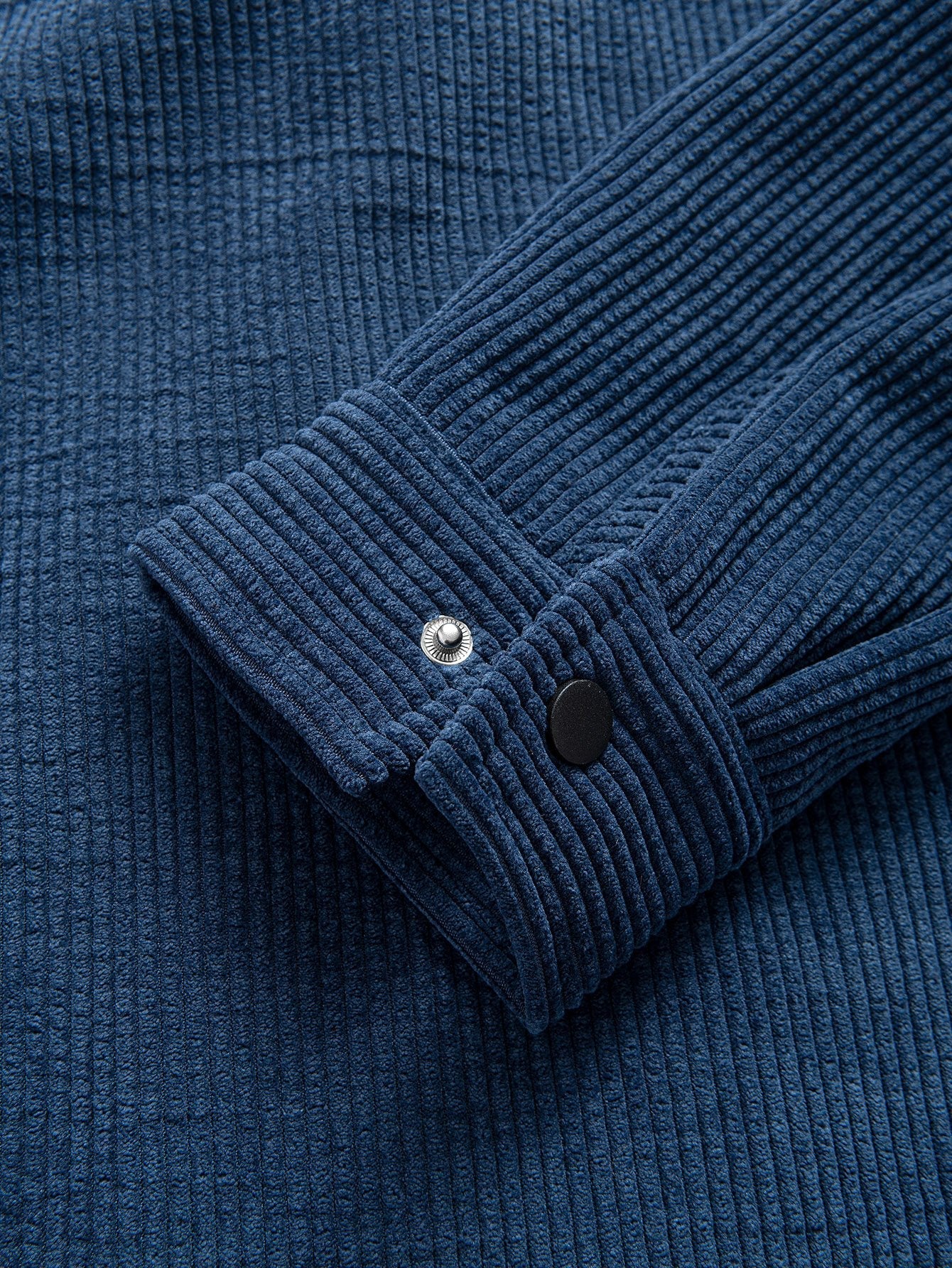 Fleece Lined Corduroy Hooded  Overshirt