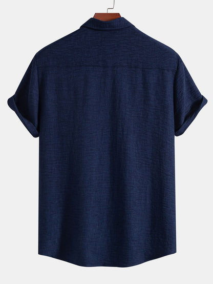 Textured Button Up Shirt