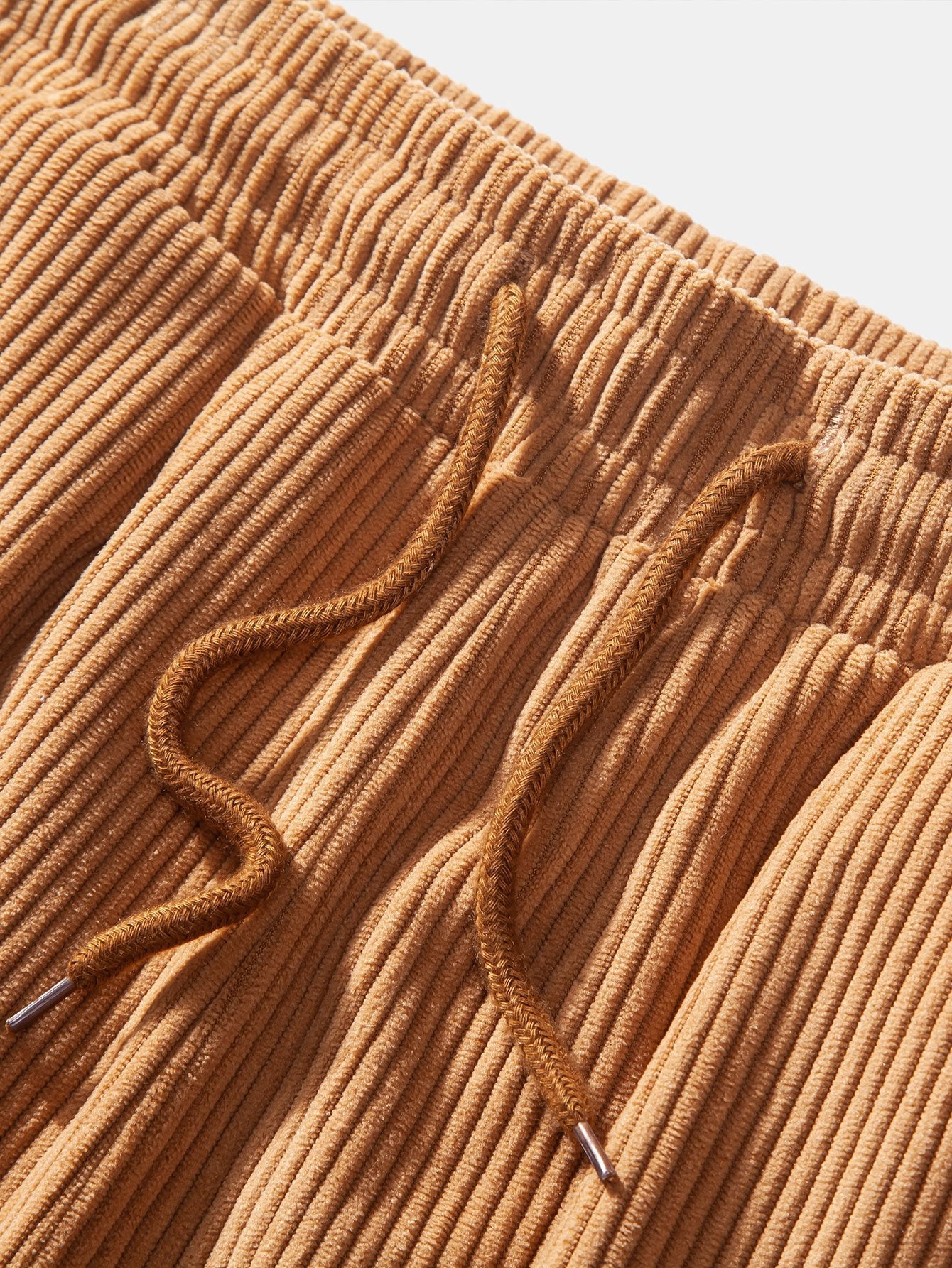 Drawstring Corduroy Cargo Jogger Pants